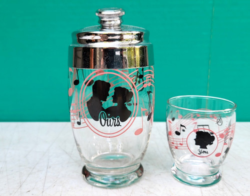 Vintage cocktail shaker glass - vintage,