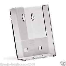 DL Leaflet Holders Menu Display Wall Mounted for 1/3rd A4 OR DL Size Flyers x 4