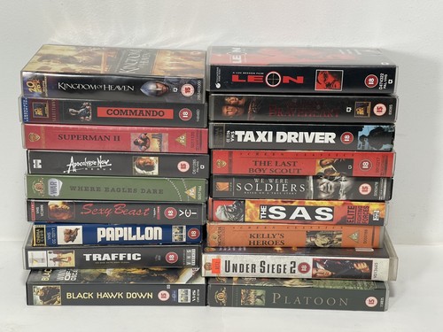 Joblot vhs tapes action - joblot,