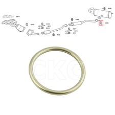 Suzuki Grand Vitara 2.4 TDA4 SUV Rear Back Box Exhaust Silencer Back Box Gasket