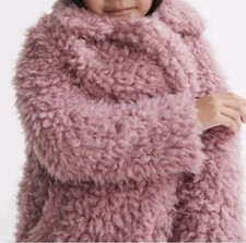 Reiss Girls teddy coat Pink