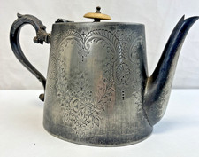 Antique Silver Plated Teapot Britania Metal EPBM Regency