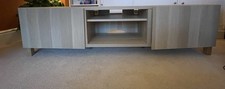 IKEA Besta TV Bench Washed Oak Finish 180cm Long with Legs