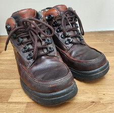 UK7.5G Mens Clarks Goretex Active Air Brown Leather Hiking Ankle Boots