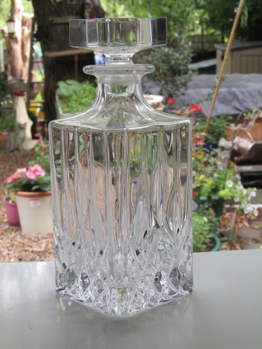 Heavy lead crystal clear glass - heavy,