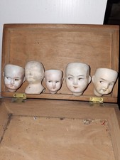 5 Antique German Bisque Dolls