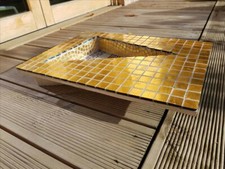 Ceramic Vase with Mosaic tiles-Watertight Artwork Signed-Perfect Christmas Gift