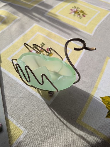 Vintage green bagley glass - green,