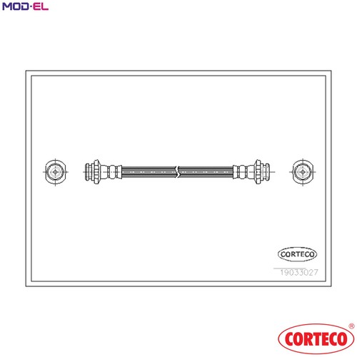 Brake hose 19033027 - brake, for