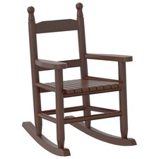 Rocking Chair for Children Outdoor Armchair Brown Solid Wood Poplar vidaXL