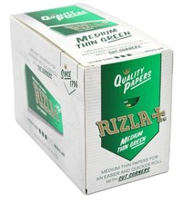 Rizla Green 100% Genuine Standard Regular Rolling Papers 100 Booklets