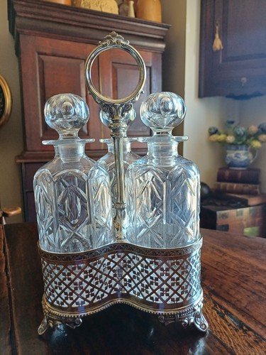Antique three bottles silver - antique,