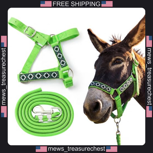 Mini donkey halter - mini, lead