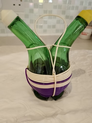 Vintage vinegar and oil - oil, bottle