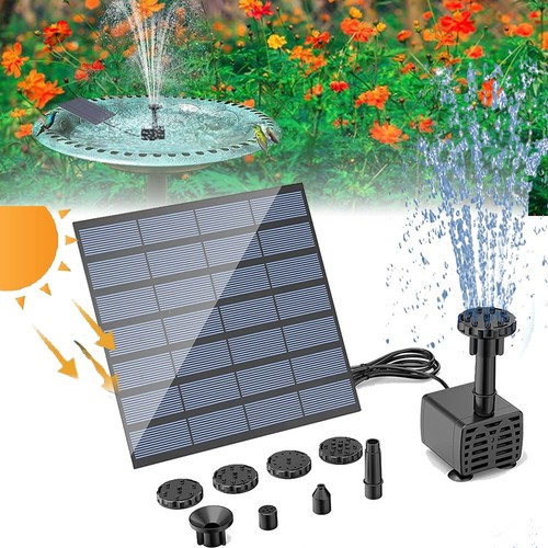 Solar panel powered water - powered,
