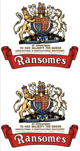 Ransomes lawn mower stickers - ransomes,