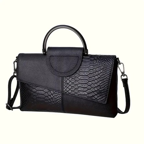 Crocodile pattern faux leather - faux,