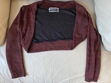 Cute Red And Black Sparkle Bolero / Shrug. Christmas / Party. Age 2 Years.