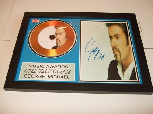 George michael signed disc - george,