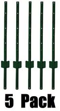 5 pack Midwest Air Tech 901153A 3 ft Light Duty U Style 14 ga Steel Fence Posts