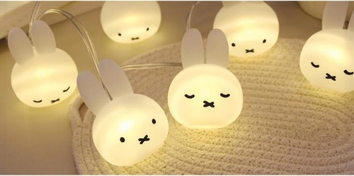Miffy garland light face - miffy,