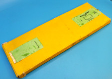 Meccano yellow trade box of six Light Red 5.5" Flexible Plates, part 192.