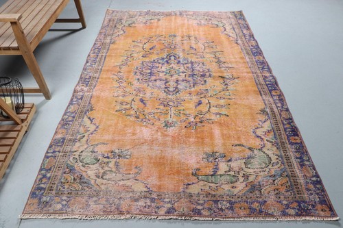 Vintage turkish rug 3x8 3 - vintage,