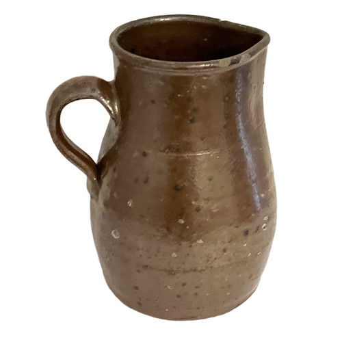 Antique stoneware milk pitcher - antique,