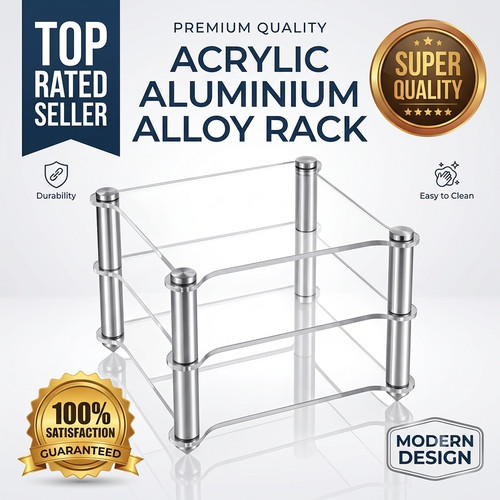 Acrylic aluminium alloy rack - aluminium,