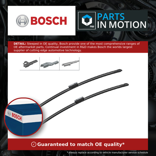 Wiper blades flat - blades, (pair)