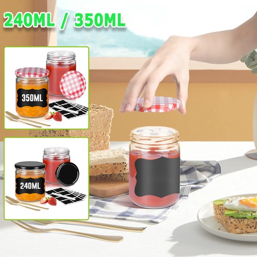 Glass jam jars airtight - glass,