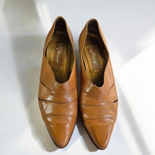 Maripé tan leather pointed - tan,