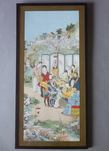 Japanese tea party framed - japanese,