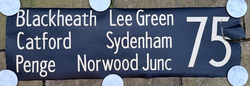 Vintage london bus destination - vintage,