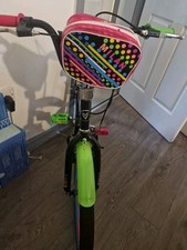 20 Inch Milan Kids Bike / Bicycle with Handlebar Bag Neon - Excellent USED 