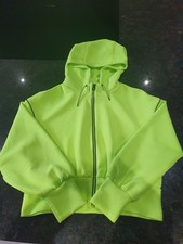 Zara Fluorescent Hoodie Size L