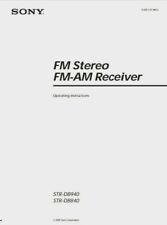Sony STR-DB940 / STR-DB840 FM
