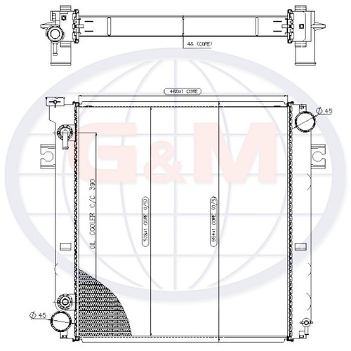 Toyota forklift truck radiator - toyota,