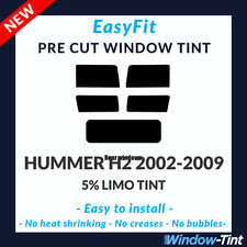 EasyFit Static Pre Cut Window Tint For Hummer H2 2002-2009 - 5% Limo Rear