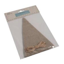 Fabric Bunting Kit Vintage Natural Brown Colour Linen Craft Party Football Win