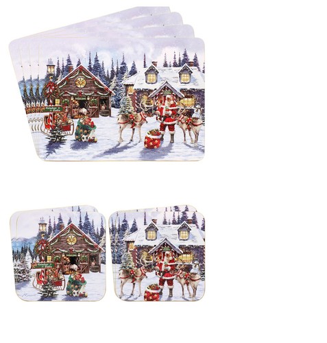 Christmas santa placemat - christmas,