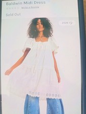 Cream Free People Baldwin Midi
