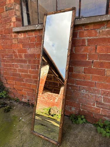 Antique giltwood pier glass - giltwood,