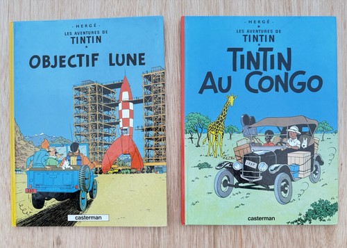 Tintin books with - 2, x