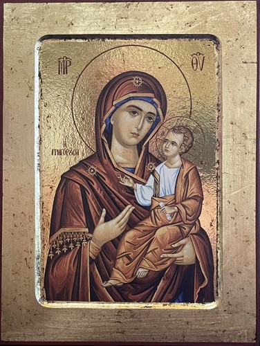 Icon virgin mary theotokos - of,