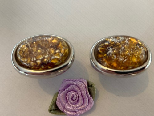 Cufflinks vintage rare amber - cufflinks,