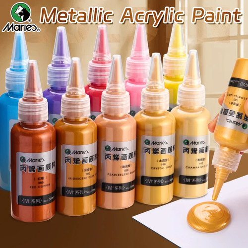 50ml metallic acrylic paint - metallic,