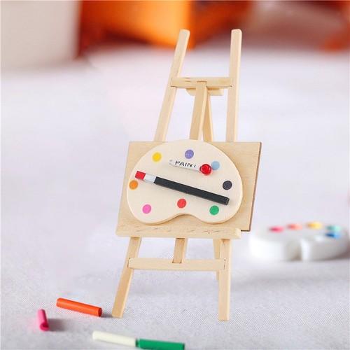 Mini easel and palette doll - easel,