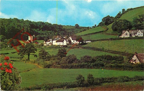 Picture postcard branscombe - picture, postcard-:branscombe
