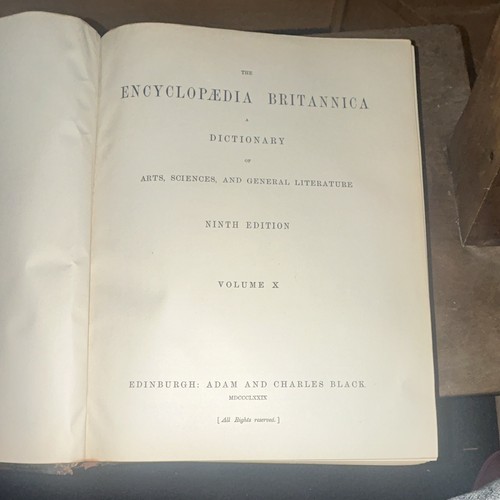 Encyclopaedia britannica ninth - encyclopaedia,